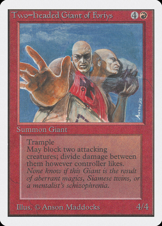 Two-Headed Giant of Foriys [Unlimited Edition] | Card Merchant Takapuna