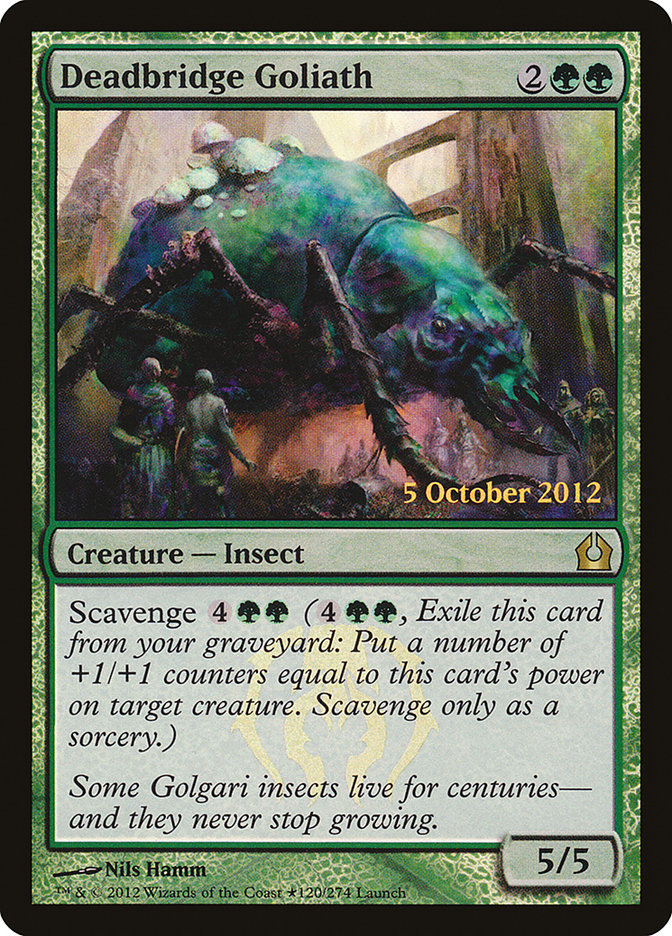 Deadbridge Goliath [Return to Ravnica Prerelease Promos] | Card Merchant Takapuna