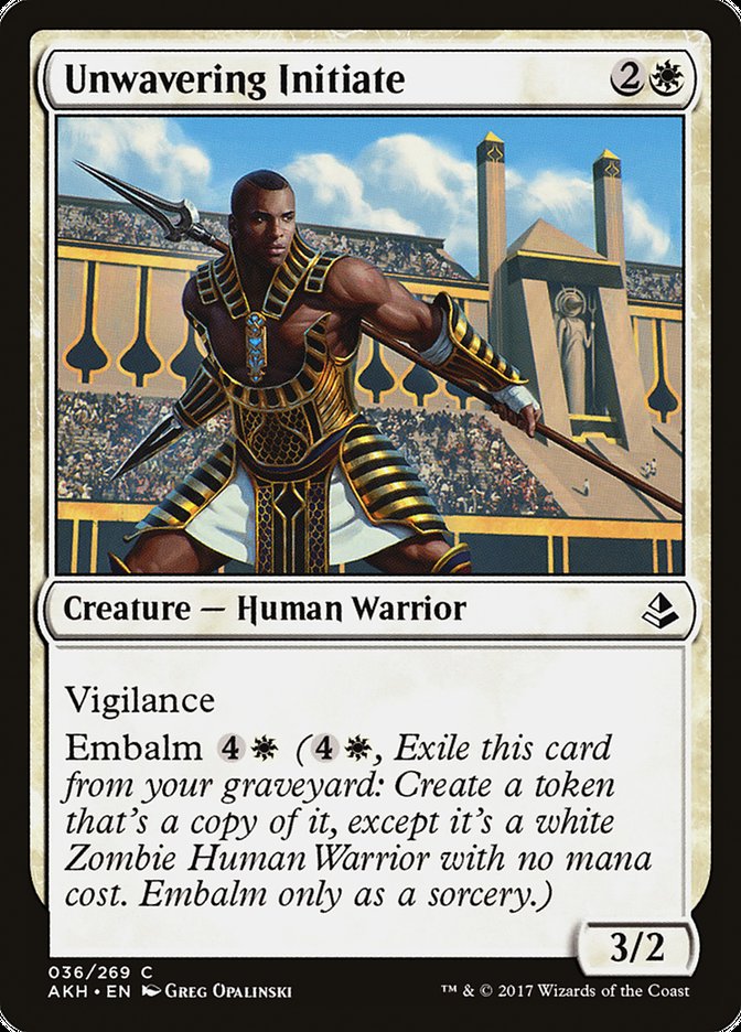 Unwavering Initiate [Amonkhet] | Card Merchant Takapuna