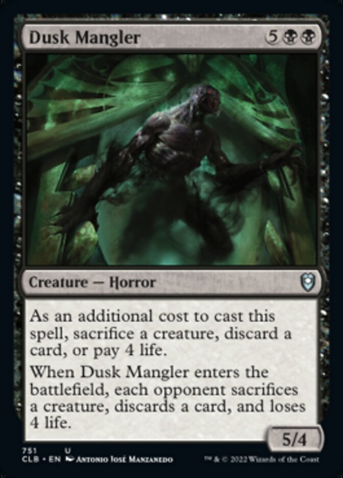 Dusk Mangler [Commander Legends: Battle for Baldur's Gate] | Card Merchant Takapuna