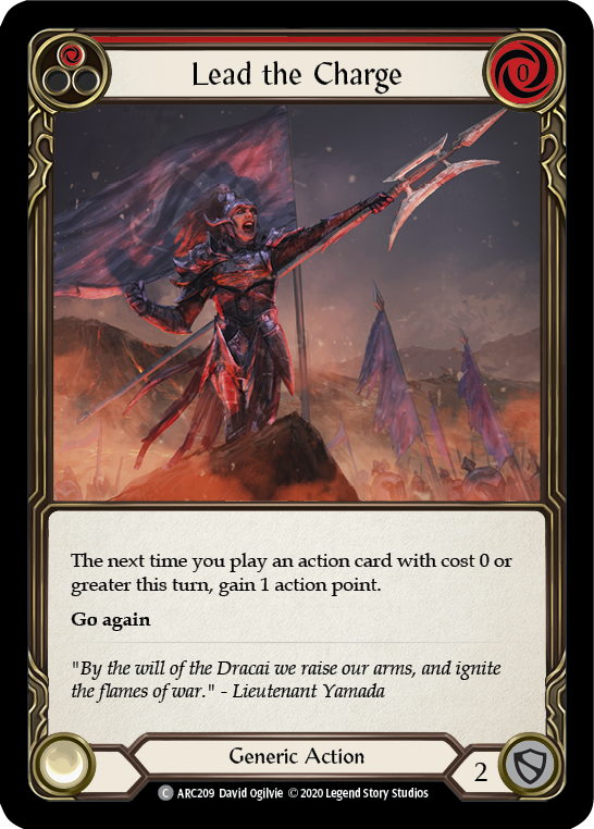 Lead the Charge (Red) [U-ARC209] (Arcane Rising Unlimited)  Unlimited Rainbow Foil | Card Merchant Takapuna