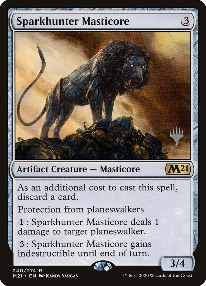 Sparkhunter Masticore (Promo Pack) [Core Set 2021 Promos] | Card Merchant Takapuna