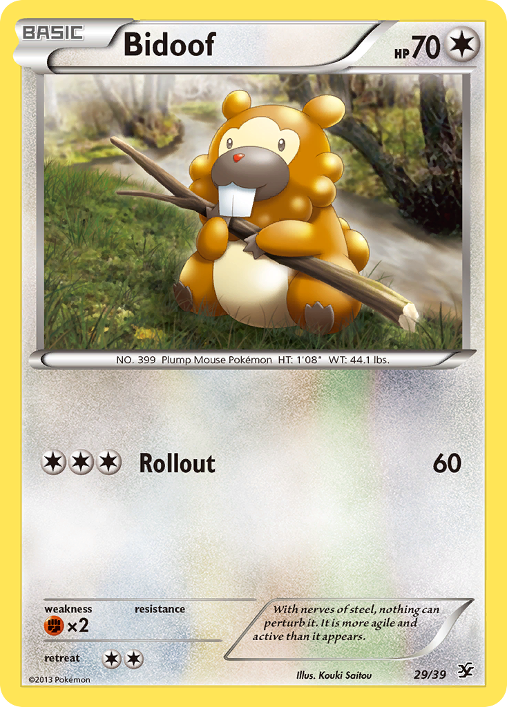 Bidoof (29/39) [XY: Kalos Starter Set] | Card Merchant Takapuna