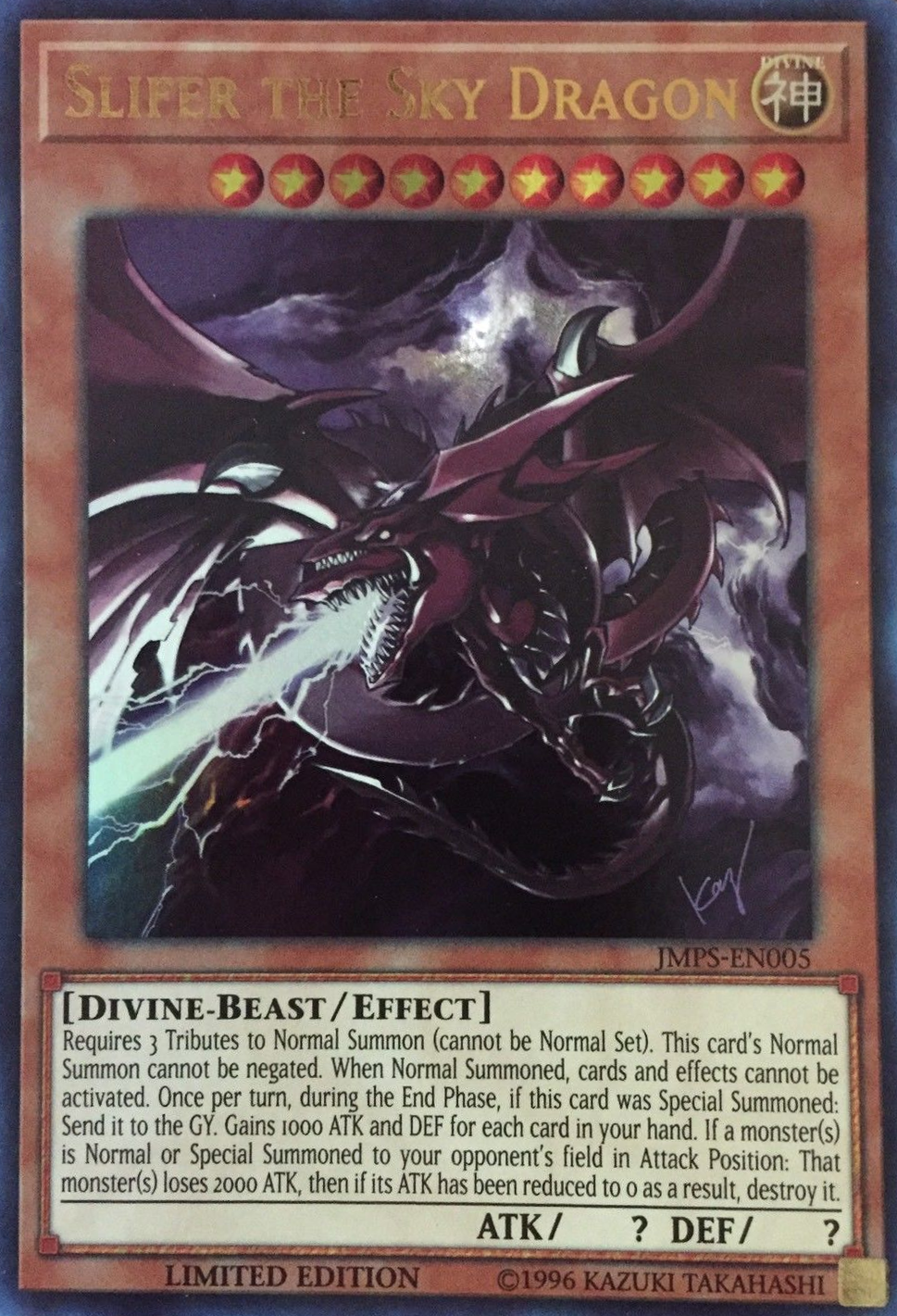 Slifer the Sky Dragon [JMPS-EN005] Ultra Rare | Card Merchant Takapuna