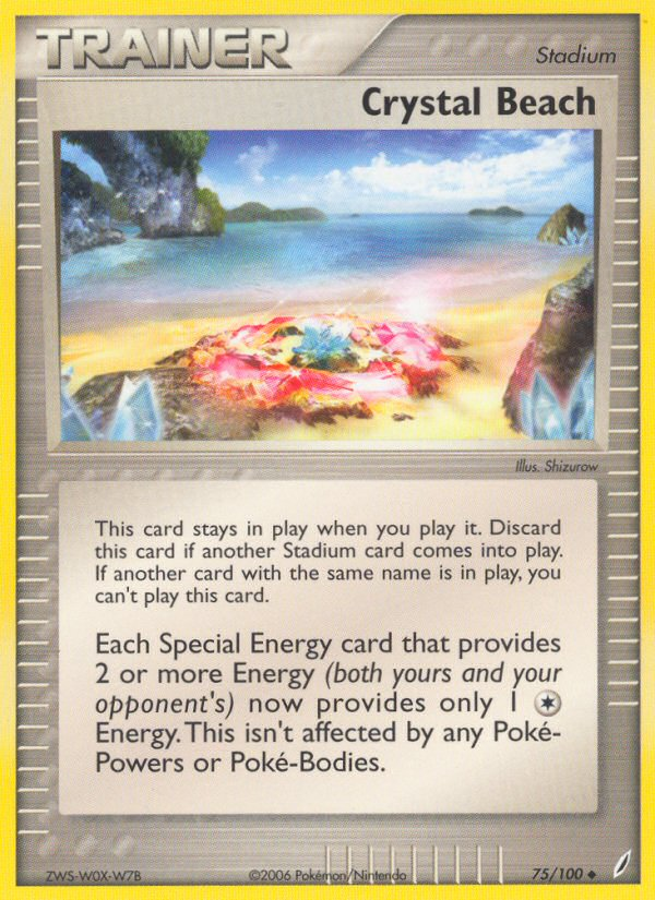 Crystal Beach (75/100) [EX: Crystal Guardians] | Card Merchant Takapuna