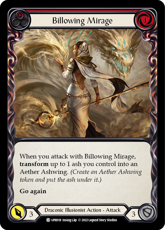 Billowing Mirage (Red) [UPR018] (Uprising)  Rainbow Foil | Card Merchant Takapuna