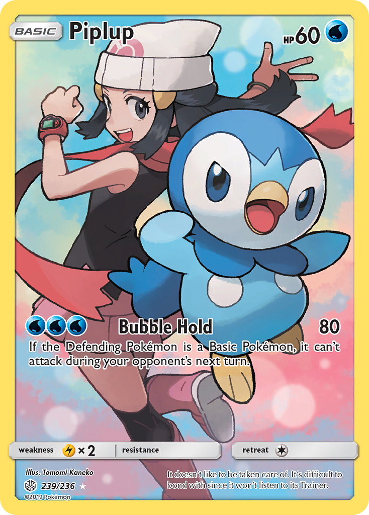 Piplup (239/236) [Sun & Moon: Cosmic Eclipse] | Card Merchant Takapuna