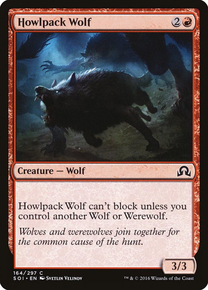 Howlpack Wolf [Shadows over Innistrad] | Card Merchant Takapuna