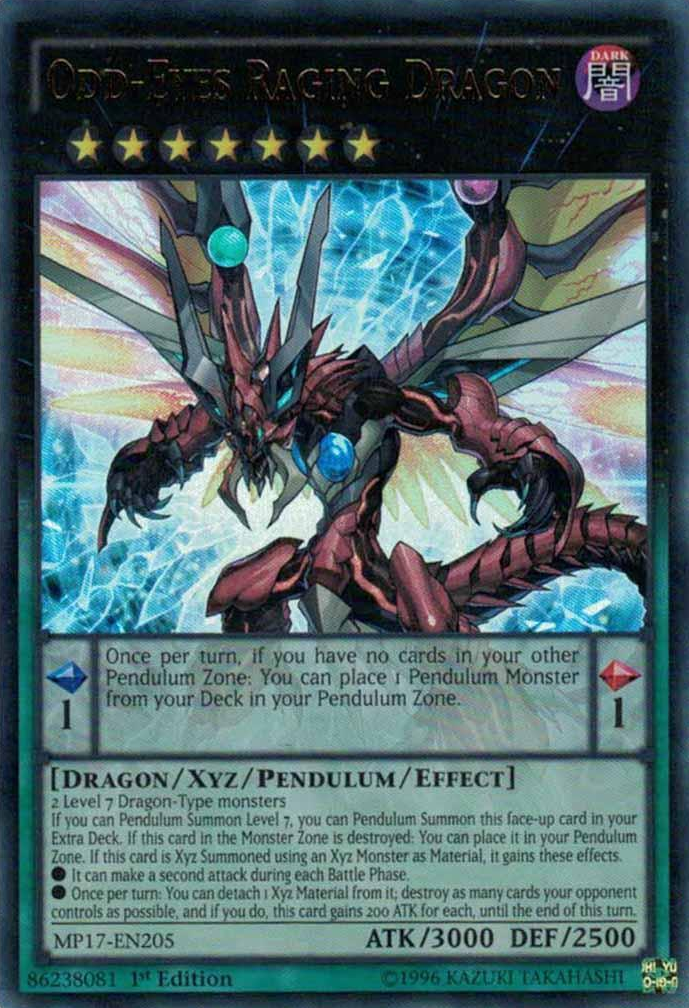 Odd-Eyes Raging Dragon [MP17-EN205] Ultra Rare | Card Merchant Takapuna