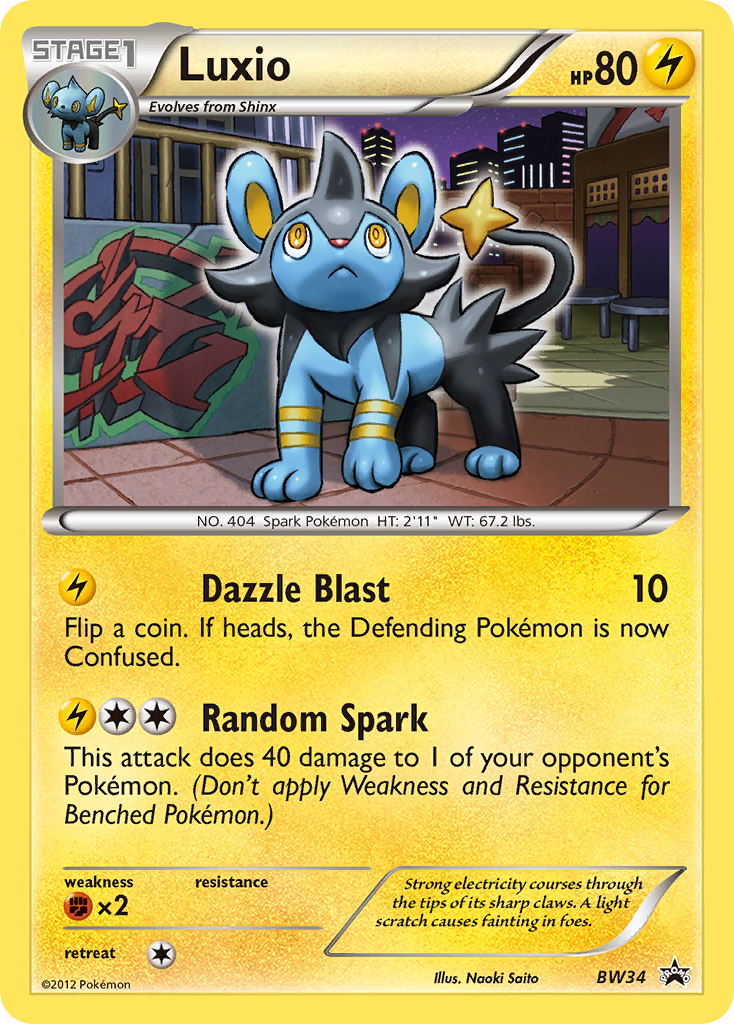 Luxio (BW34) [Black & White: Black Star Promos] | Card Merchant Takapuna