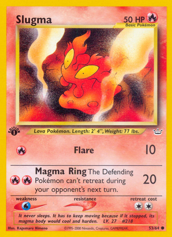 Slugma (53/64) [Neo Revelation 1st Edition] | Card Merchant Takapuna