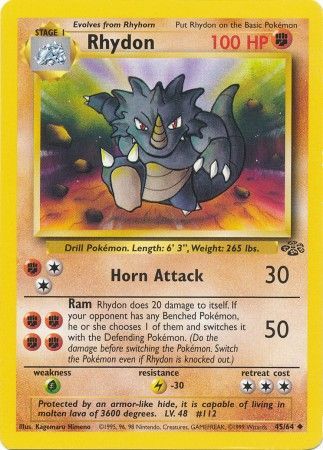 Rhydon (45/64) [Jungle Unlimited] | Card Merchant Takapuna