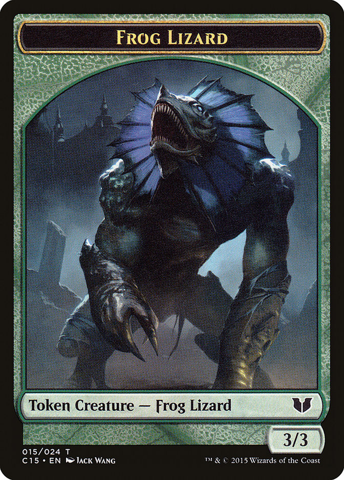 Frog Lizard // Germ Double-Sided Token [Commander 2015 Tokens] | Card Merchant Takapuna