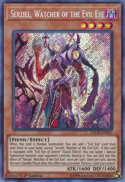 Serziel, Watcher of the Evil Eye [INCH-EN027] Secret Rare | Card Merchant Takapuna