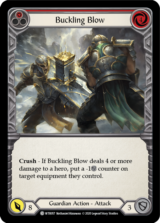 Buckling Blow (Red) [U-WTR057] (Welcome to Rathe Unlimited)  Unlimited Normal | Card Merchant Takapuna