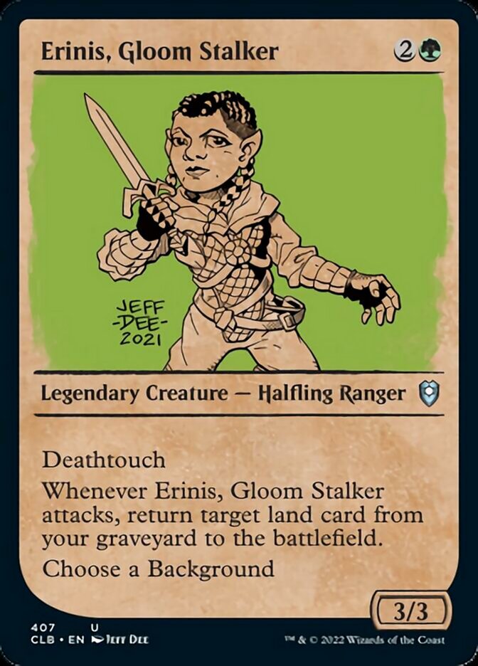 Erinis, Gloom Stalker (Showcase) [Commander Legends: Battle for Baldur's Gate] | Card Merchant Takapuna