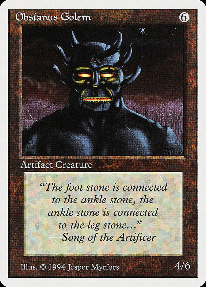 Obsianus Golem [Summer Magic / Edgar] | Card Merchant Takapuna