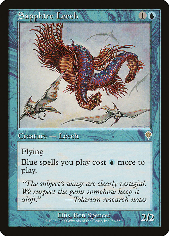 Sapphire Leech [Invasion] | Card Merchant Takapuna