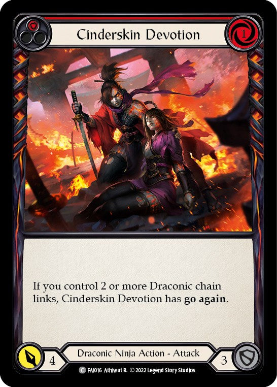 Cinderskin Devotion (Red) [FAI016] (Uprising Fai Blitz Deck) | Card Merchant Takapuna