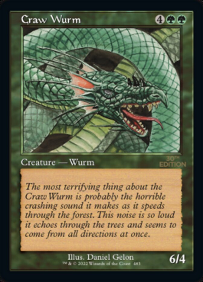 Craw Wurm (Retro) [30th Anniversary Edition] | Card Merchant Takapuna