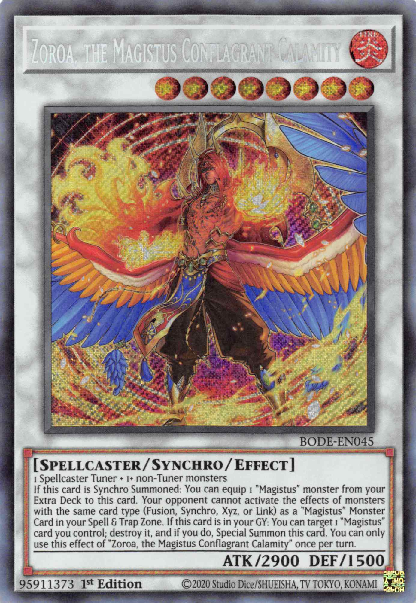 Zoroa, the Magistus Conflagrant Calamity [BODE-EN045] Secret Rare | Card Merchant Takapuna