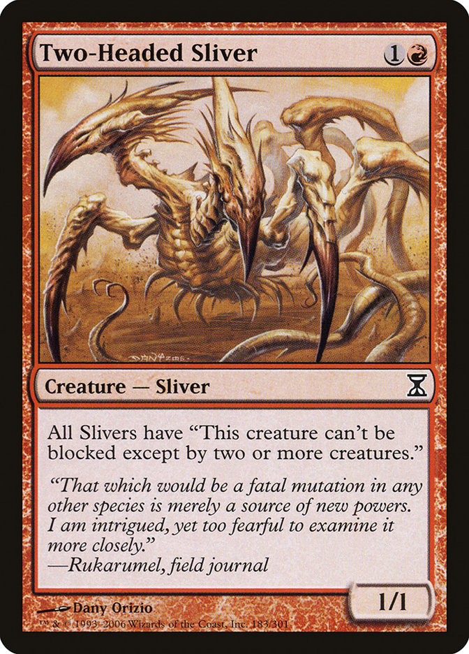 Two-Headed Sliver [Time Spiral] | Card Merchant Takapuna