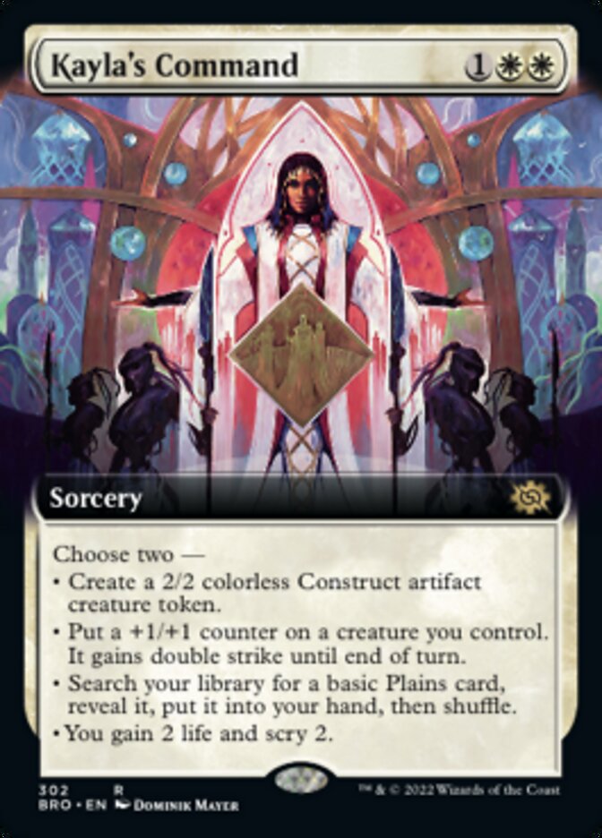 Kayla's Command (Extended Art) [The Brothers' War] | Card Merchant Takapuna