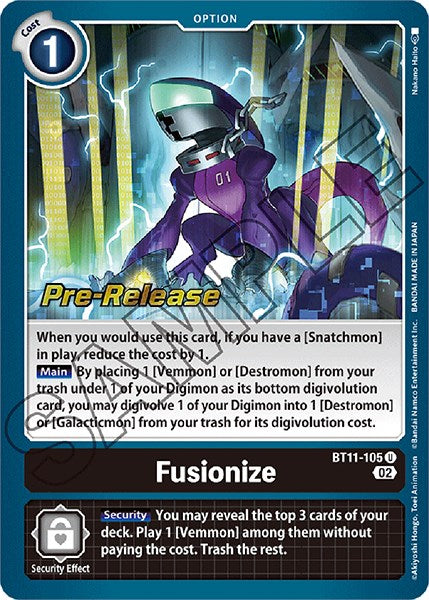 Fusionize [BT11-105] [Dimensional Phase Pre-Release Promos] | Card Merchant Takapuna