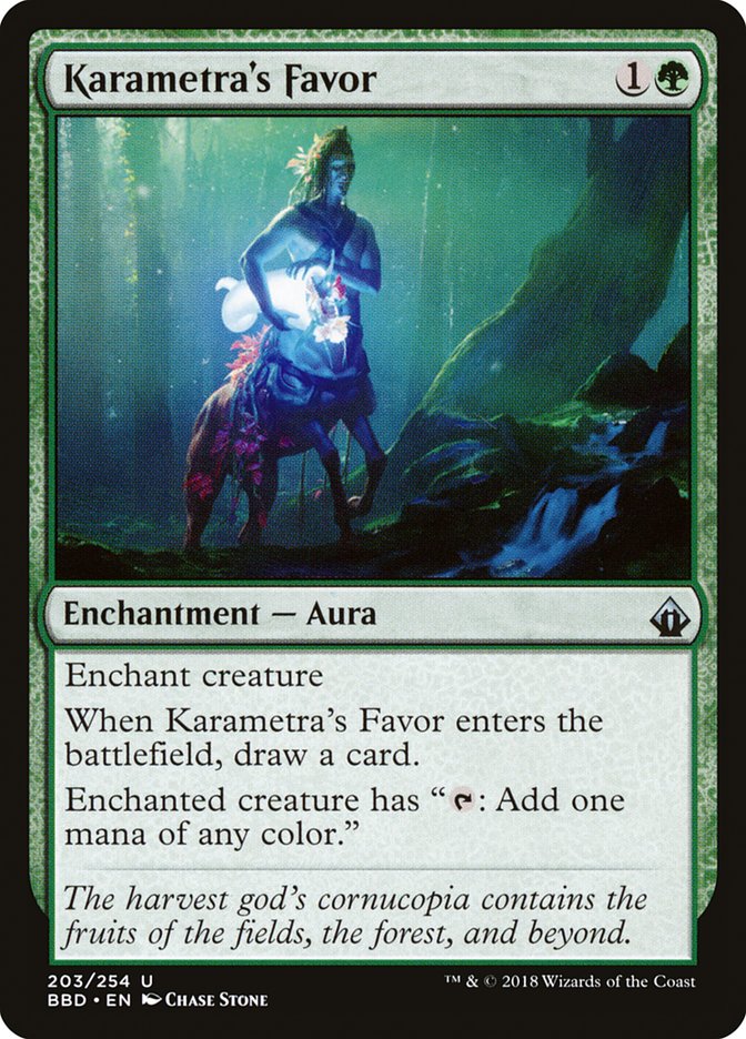 Karametra's Favor [Battlebond] | Card Merchant Takapuna