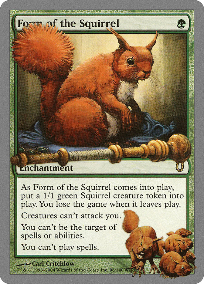 Form of the Squirrel [Unhinged] | Card Merchant Takapuna