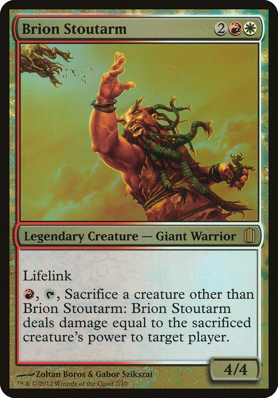 Brion Stoutarm (Oversized) [Commander's Arsenal Oversized] | Card Merchant Takapuna