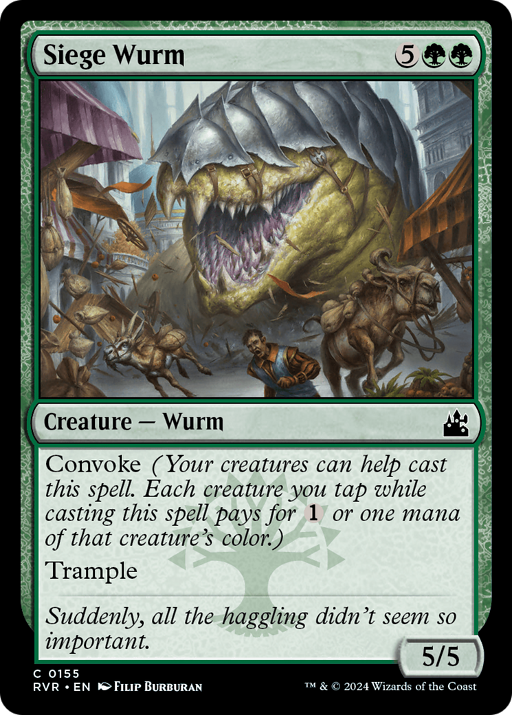 Siege Wurm [Ravnica Remastered] | Card Merchant Takapuna