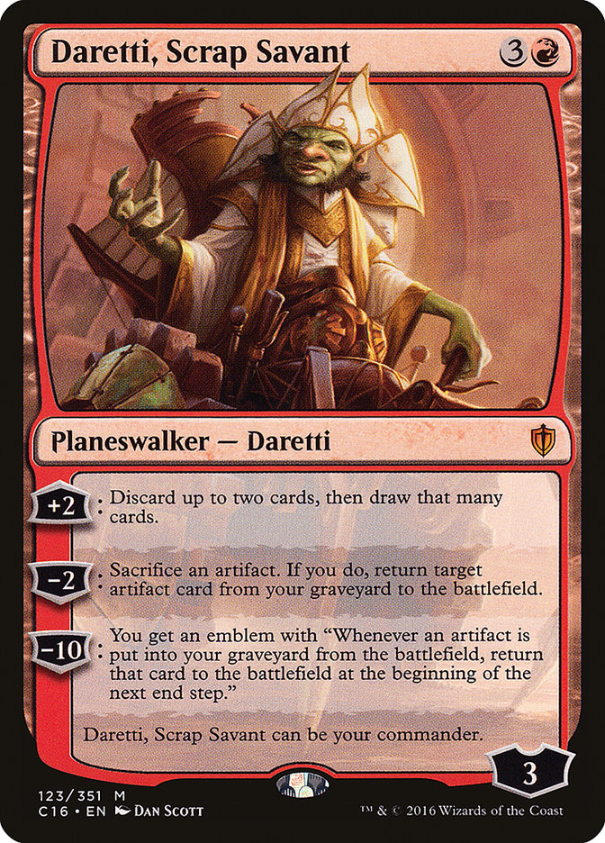 Daretti, Scrap Savant [Commander 2016] | Card Merchant Takapuna