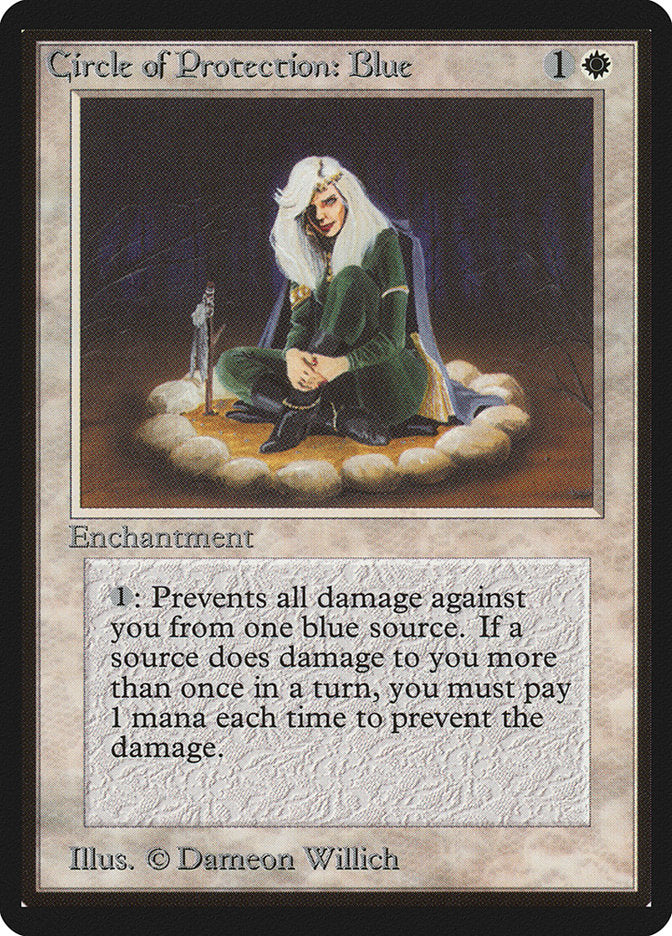 Circle of Protection: Blue [Beta Edition] | Card Merchant Takapuna