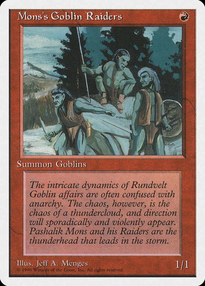 Mons's Goblin Raiders [Introductory Two-Player Set] | Card Merchant Takapuna