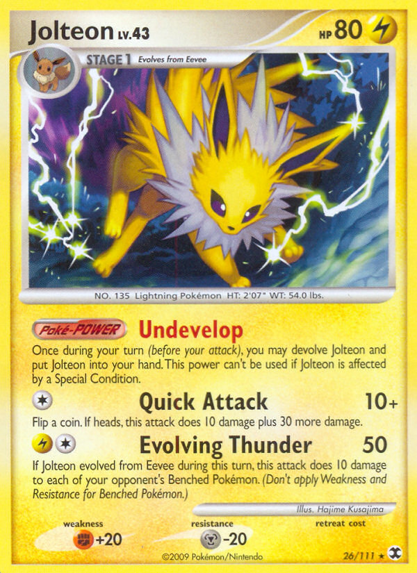 Jolteon (26/111) [Platinum: Rising Rivals] | Card Merchant Takapuna