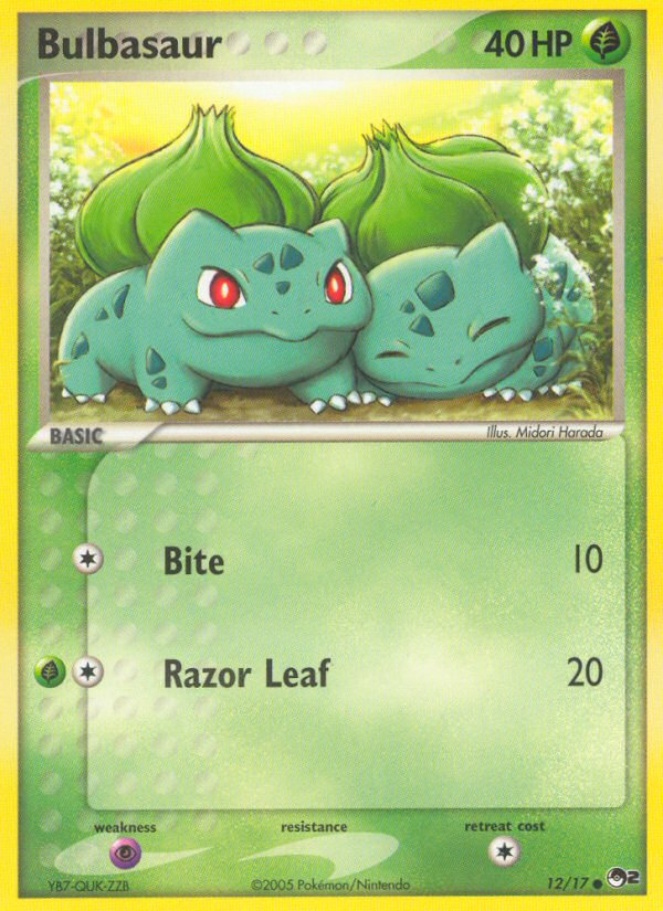 Bulbasaur (12/17) [POP Series 2] | Card Merchant Takapuna