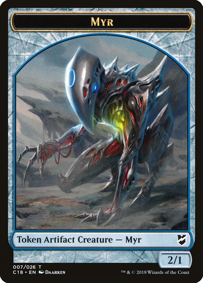 Myr Token (007/026) [Commander 2018 Tokens] | Card Merchant Takapuna