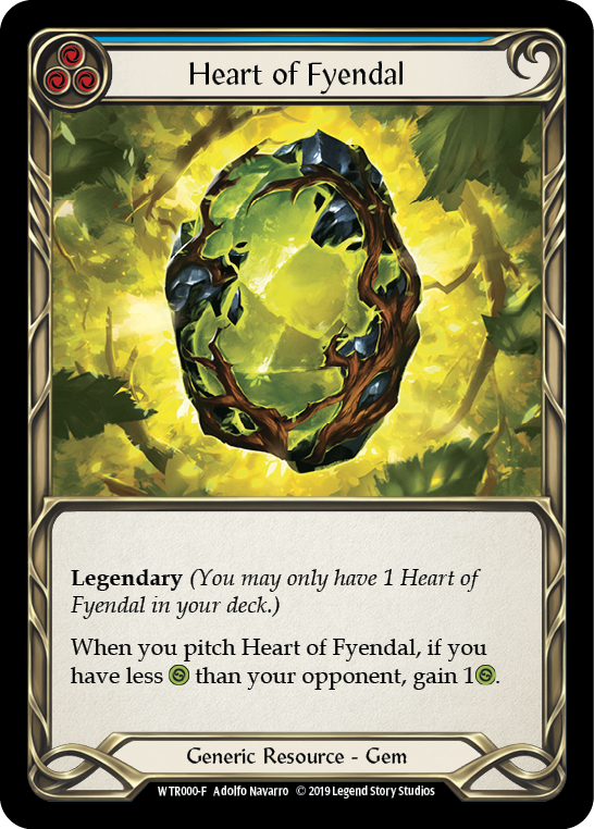 Heart of Fyendal [WTR000-F] (Welcome to Rathe)  Alpha Print Cold Foil | Card Merchant Takapuna