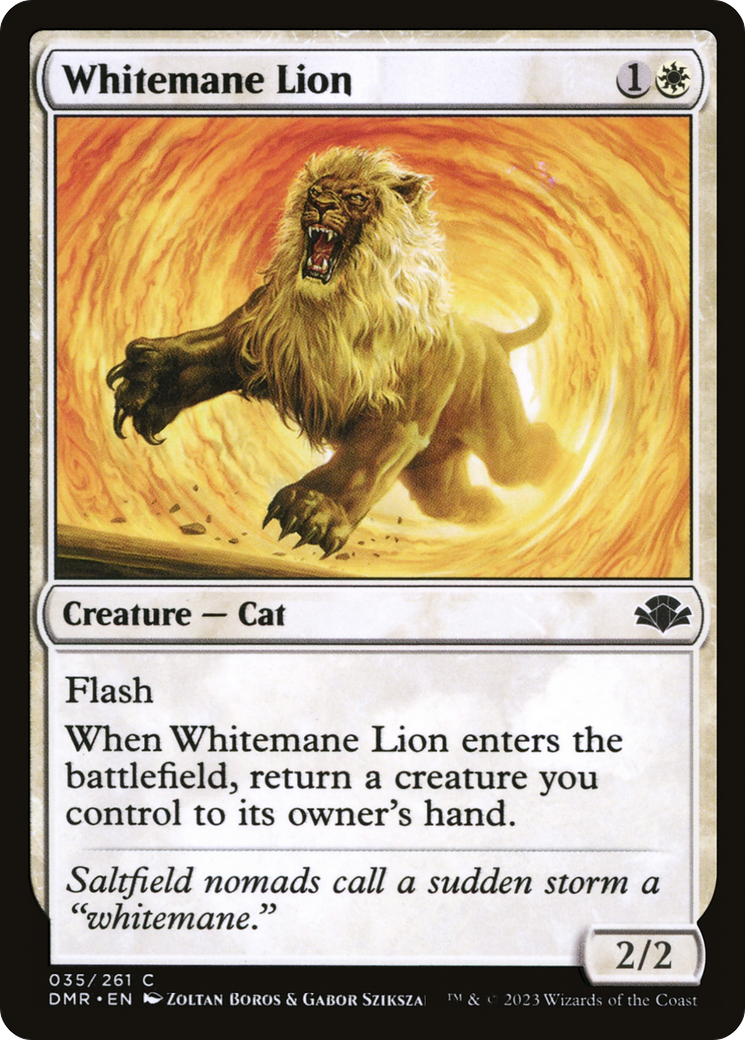 Whitemane Lion [Dominaria Remastered] | Card Merchant Takapuna