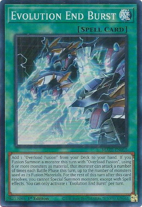 Evolution End Burst [MAZE-EN015] Super Rare | Card Merchant Takapuna