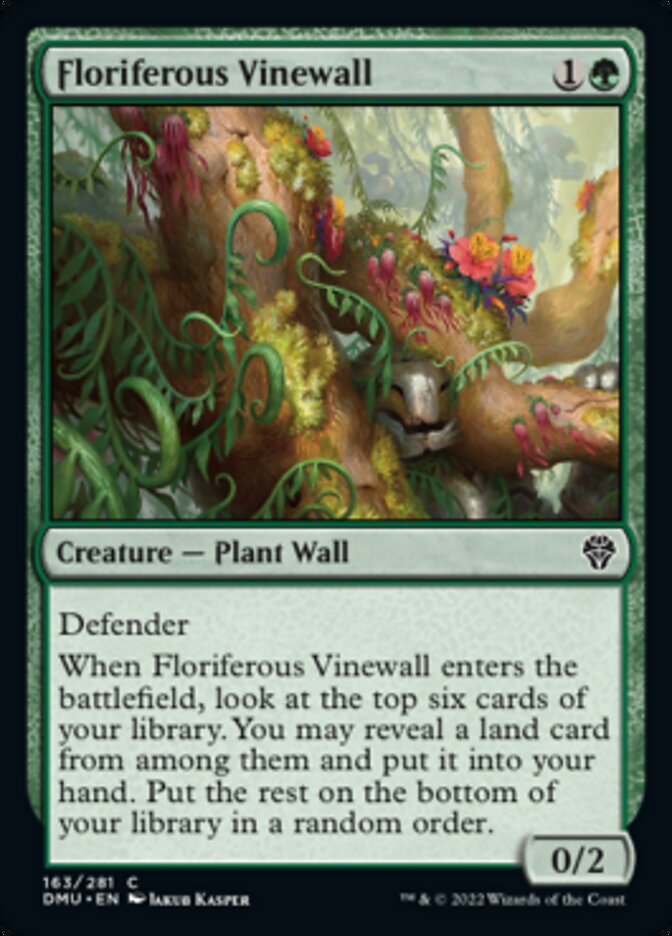 Floriferous Vinewall [Dominaria United] | Card Merchant Takapuna