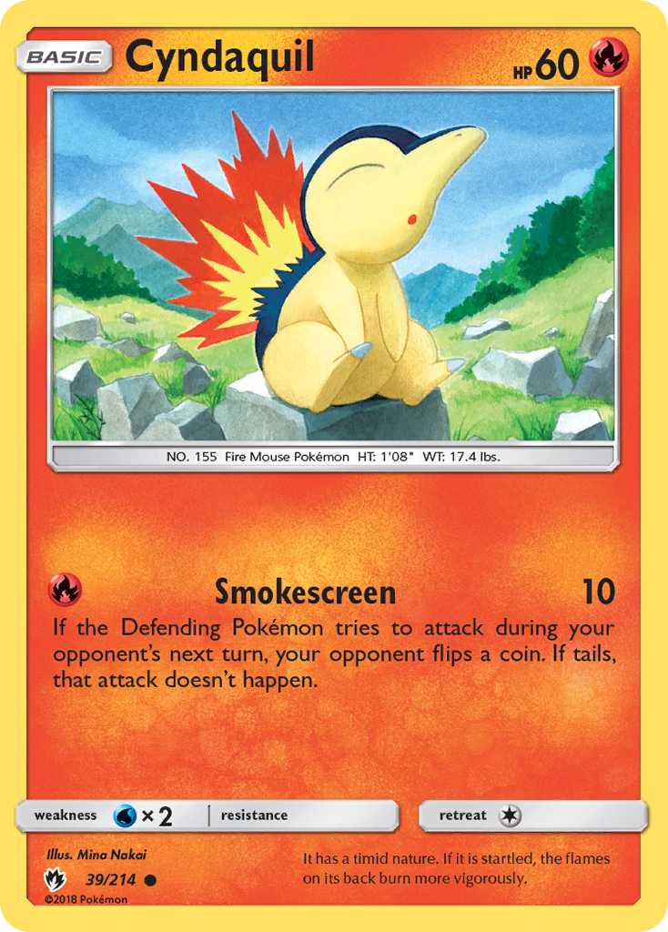 Cyndaquil (39/214) [Sun & Moon: Lost Thunder] | Card Merchant Takapuna