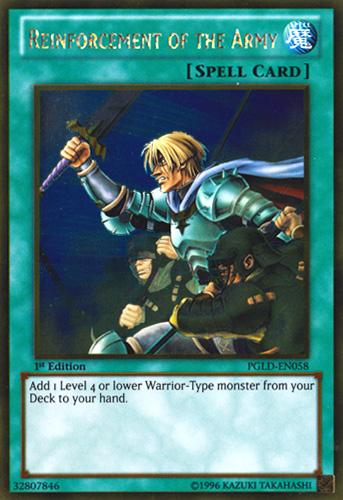 Reinforcement of the Army [PGLD-EN058] Gold Rare | Card Merchant Takapuna