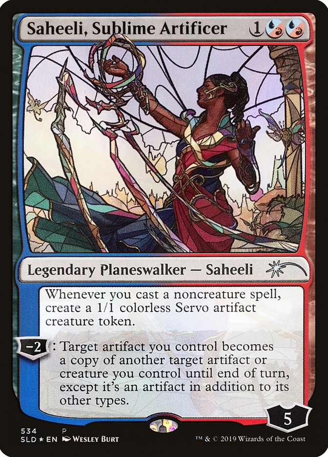 Saheeli, Sublime Artificer (Stained Glass) [Secret Lair Drop Promos] | Card Merchant Takapuna