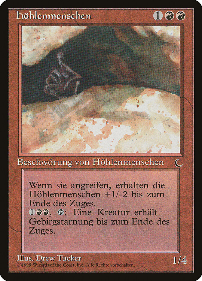 Cave People (German) - "Hohlenmenschen" [Renaissance] | Card Merchant Takapuna