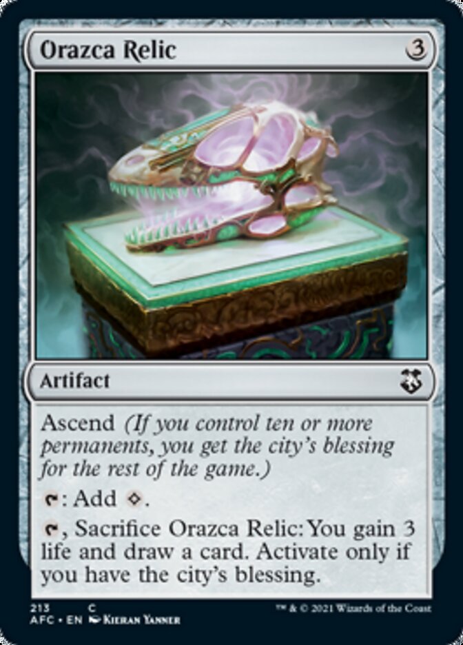 Orazca Relic [Dungeons & Dragons: Adventures in the Forgotten Realms Commander] | Card Merchant Takapuna