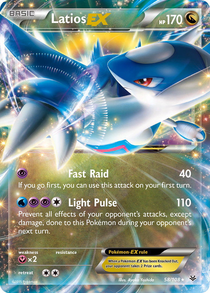 Latios EX (58/108) [XY: Roaring Skies] | Card Merchant Takapuna