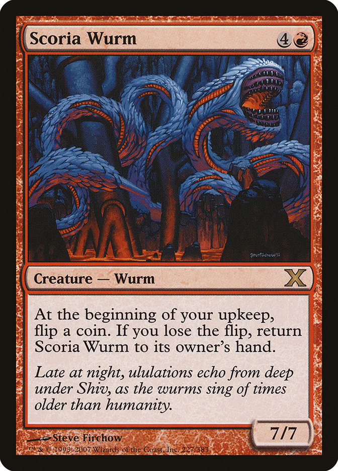 Scoria Wurm [Tenth Edition] | Card Merchant Takapuna