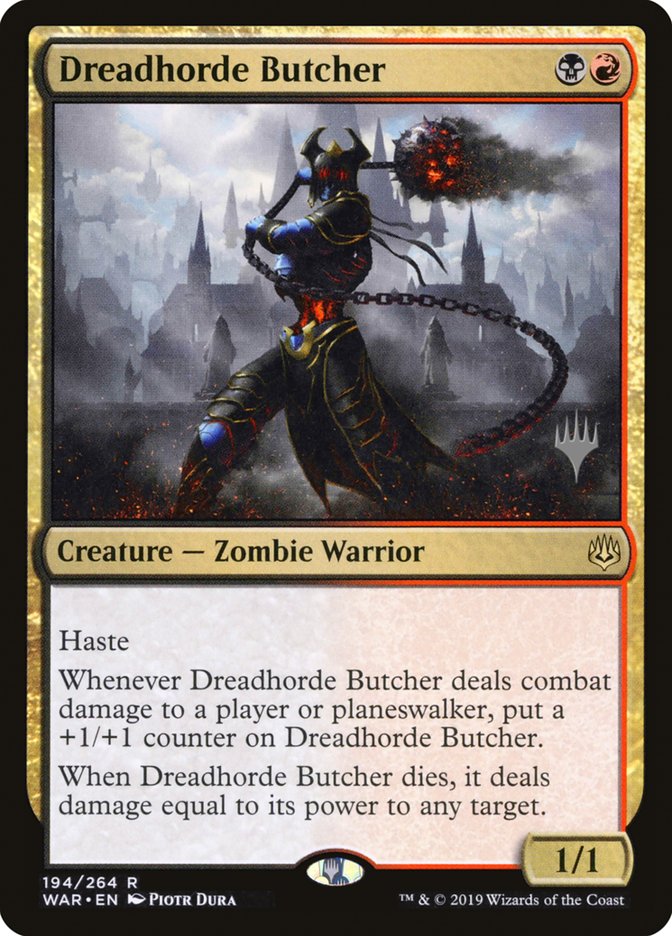 Dreadhorde Butcher (Promo Pack) [War of the Spark Promos] | Card Merchant Takapuna